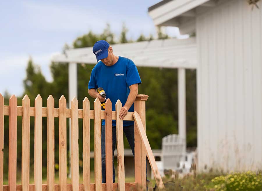 Closeboard gate and fence with trellis, installation by Blackburn Fencing