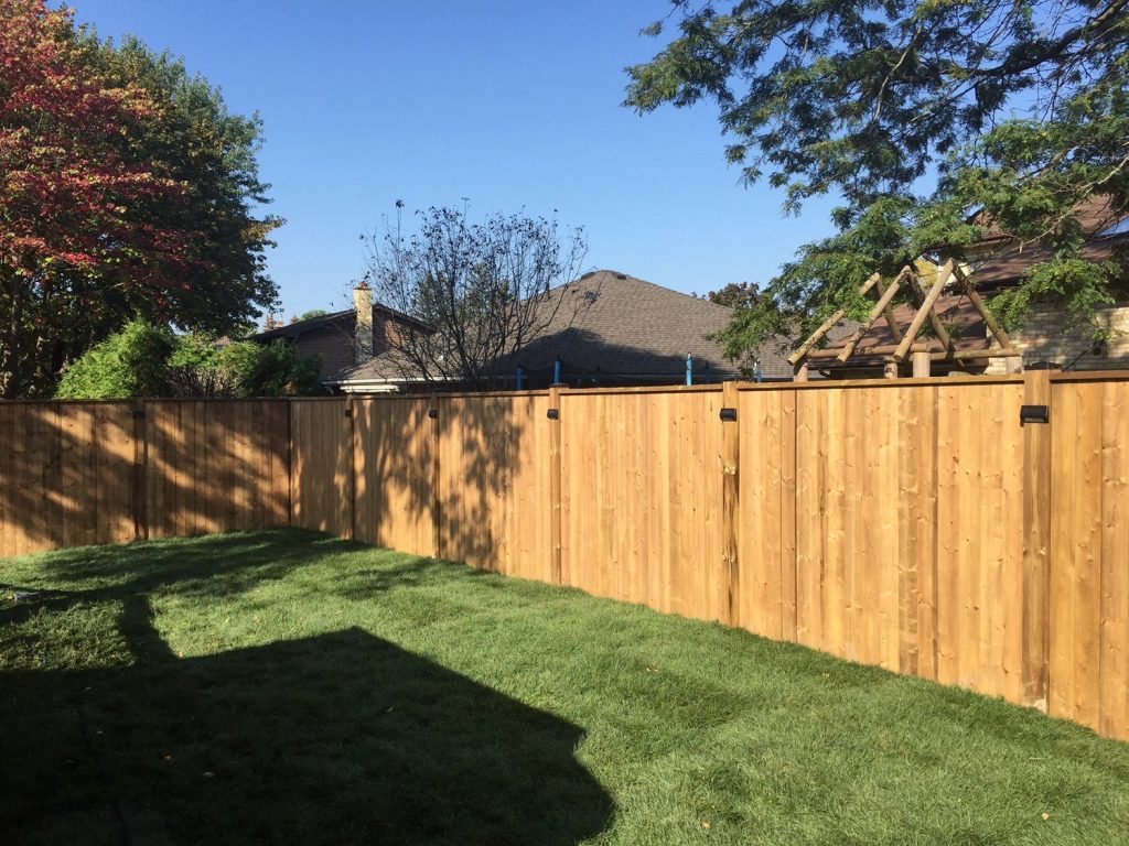 Close board fencing with acorn tops - supplied and installed in St Helens by St Helens Fencing