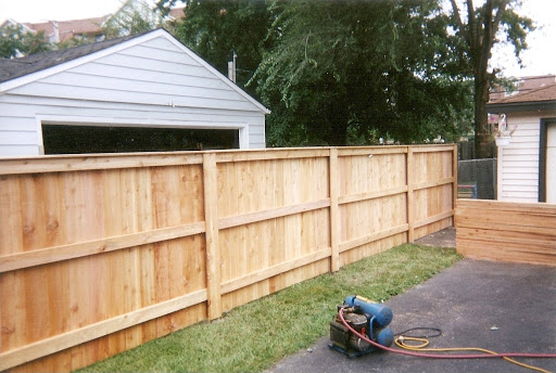 Close board fencing with acorn tops - supplied and installed in Halifax by Halifax Fencing